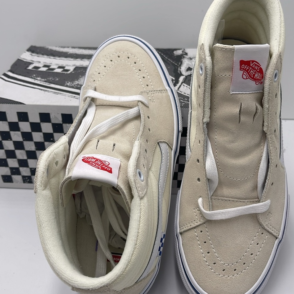 Vans Skate Sk8-Hi Sneakers in Off White - Picture 12 of 16